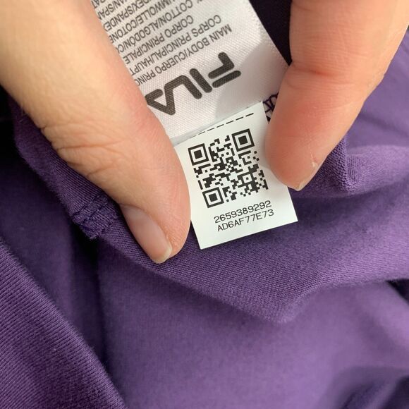 Fila Legging Womens S Small Grape Cotton Blend High Waist Pull On Skinny Ankle - Picture 11 of 15